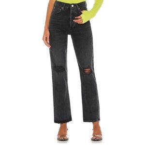 AGOLDE 90s Pinch Waist High Rise Straight Leg Distressed Jeans Howl Size 31